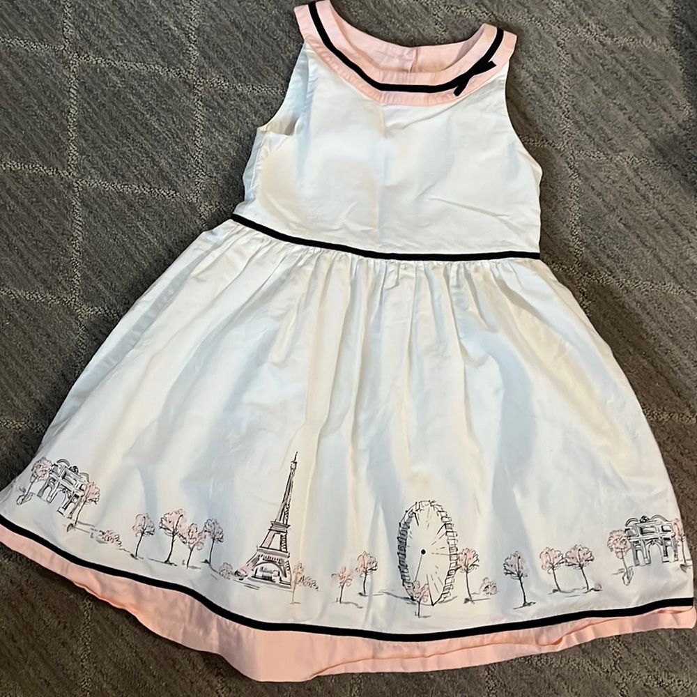 Pink and white dress